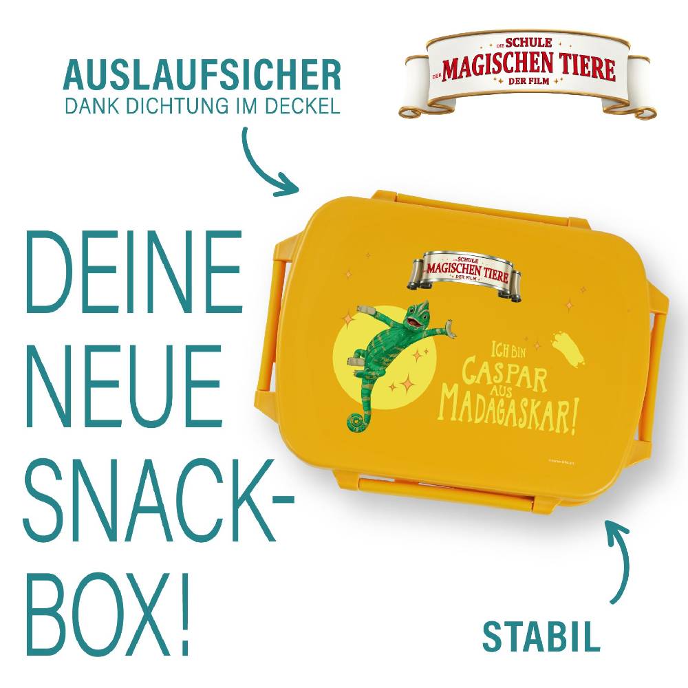 Stoneline Die Schule der Magischen Tiere Brotdose rPET Gelb, Caspar Blitzangebot