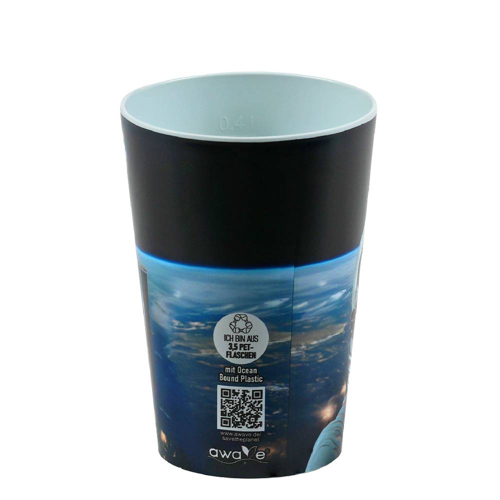 Stoneline Save the Planet Trinkbecher 400 ml rPET, mit Eichstrich Tägliche Deals