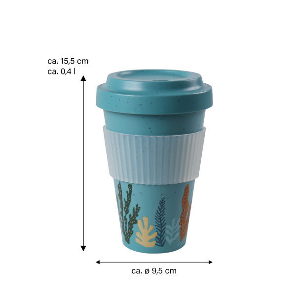 Stoneline Kaffeebecher To Go 400 ml rPET Türkis Sonderangebote