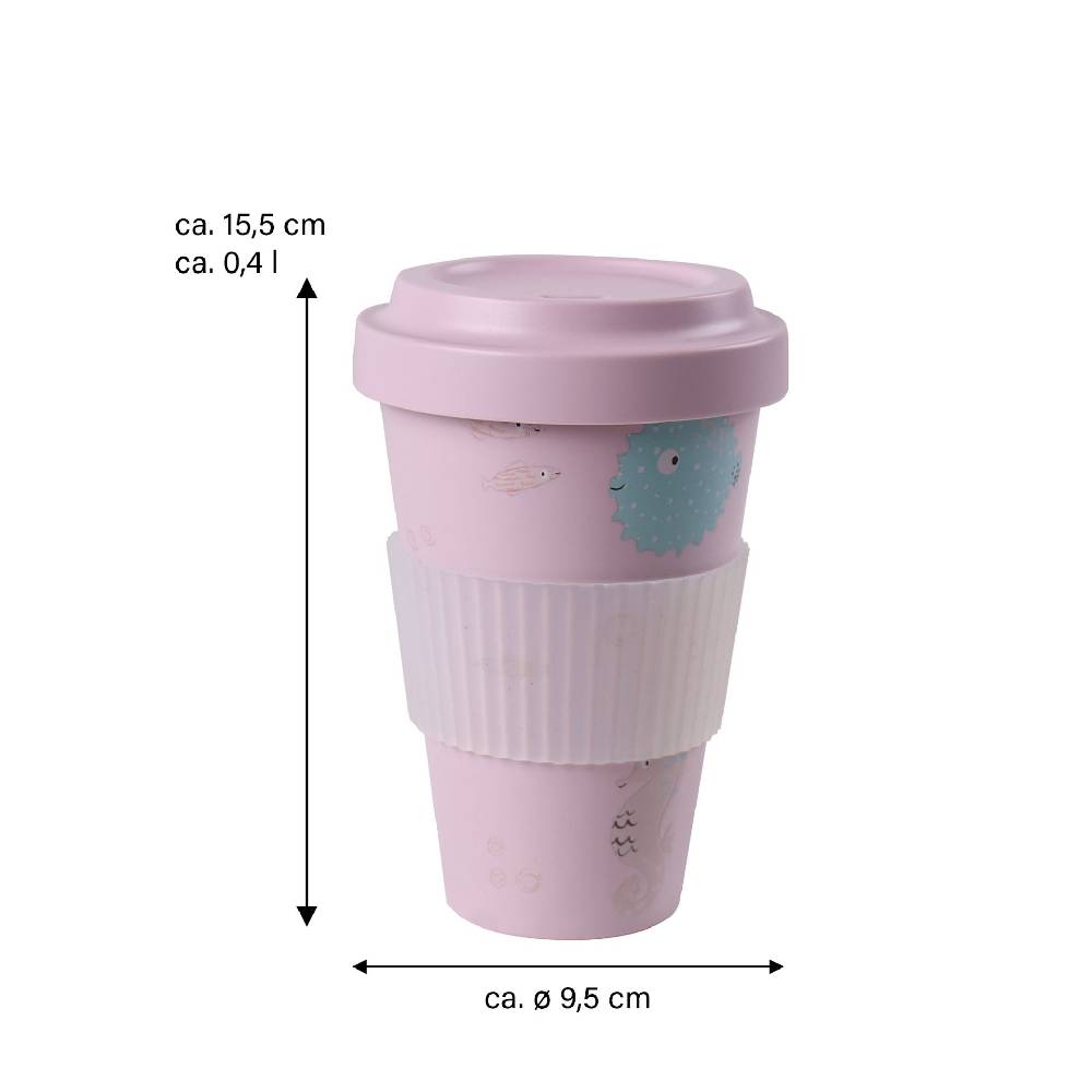 Stoneline Kaffeebecher To Go 400 ml rPET Rosa Riesige Ersparnisse
