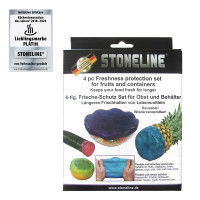 Stoneline Silikon Frischhaltedeckel 4,5/7/11/14 cm Set 4-teilig Begrenzte Freigabe